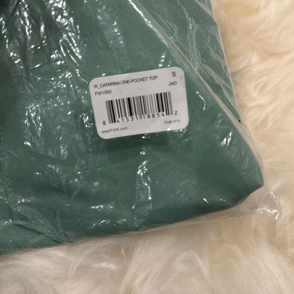Figs Jade Catarina One-Pocket Scrub Top Small - Picture 2 of 2